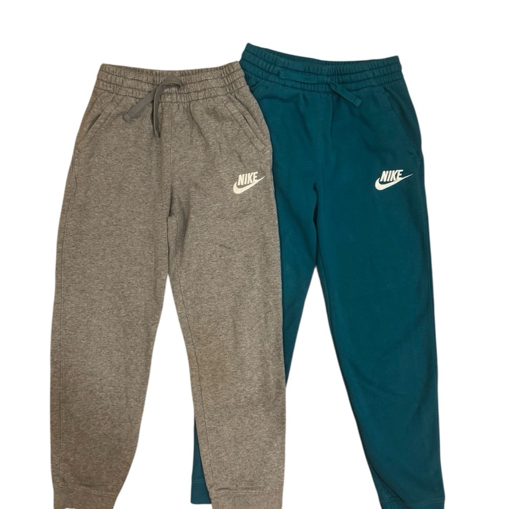 Nike Kids Gray and Teal Joggers